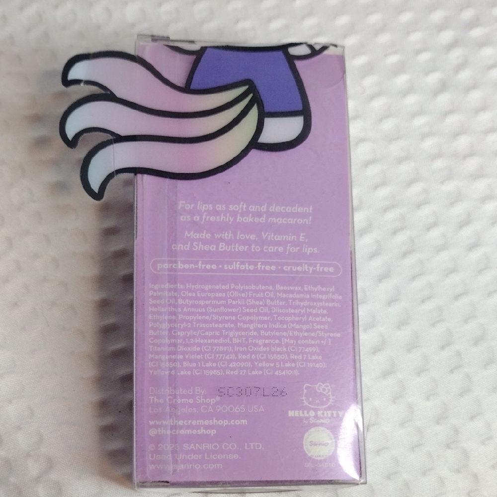 The Crème Shop x Hello Kitty Macaron Lip Balm - Lavender - Picture 2 of 3